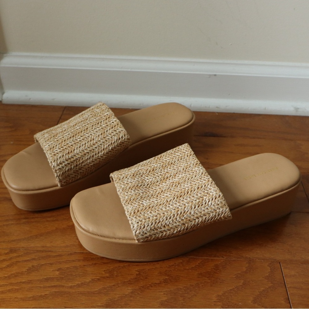 Raffia Platform Sandals